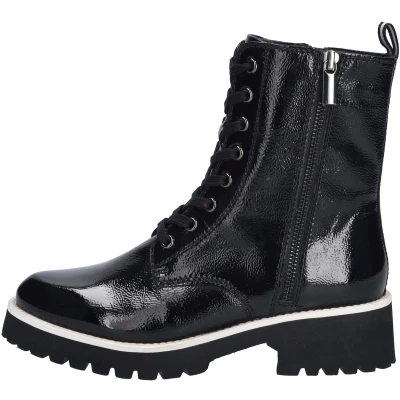 Afbeelding van Josef Seibel Sallina 08 Enkellaarsjes met plateauzool, Dames, Maat: 36, Schwarz Leer