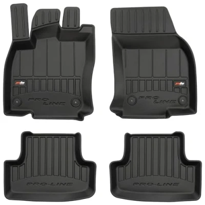 Afbeelding van M MOTOS rubberen vloermatten voor Audi Q2 2016 2020 Maak autorijden comfortabeler met de zwarte antislip auto mat 3D Vloermat alle weersomstandigheden, bescherming tegen vuil