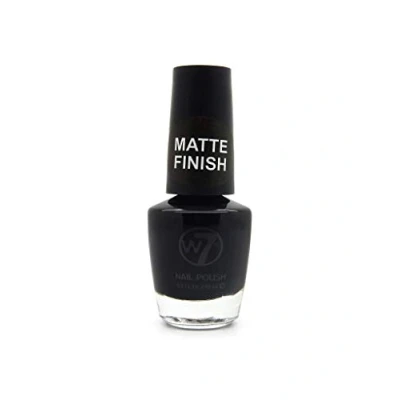 Afbeelding van W7 Cosmetics Nagellak nr. 55 mat zwart 15ml