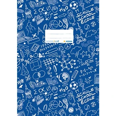 Image de Herma heftschoner schoolydoo, din a4, aus pp, blau mit beschriftungsetikett gepackt zu 25 stck 19404