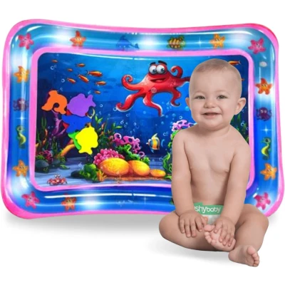 Afbeelding van Waterspeelmat Watermat Speelkleed Opblaasbaar Tummy Time Baby Speelgoed 0 Jaar Kraamcadeau Roze