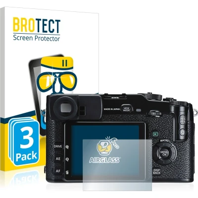 Afbeelding van BROTECT Screenprotector voor Fujifilm X Pro1 Folie Beschermfolie Beschermglas transparant (3 Stuks)