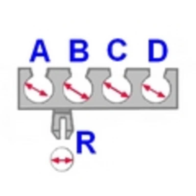 Afbeelding van ROMIX C10054 Clip, sier /beschermingslijst FORD: KUGA 2