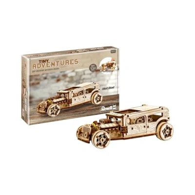 Afbeelding van Revell Hout Tiny Adventures Hot Rod Auto (bouwpakket)