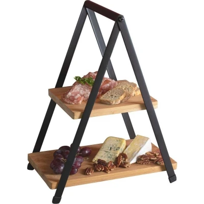 Afbeelding van Cookinglife Etagere / Serveertoren Gusta Piramide 2 Laags