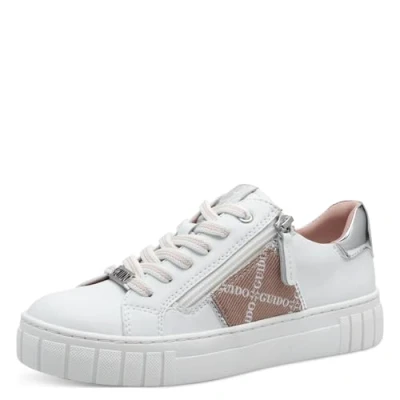 Afbeelding van Marco Tozzi Guido Maria Kretschmer Sneakers laag, Dames, Maat: 42, White powder Hoogwaardig imitatieleer