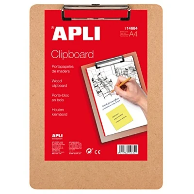 Afbeelding van APLI 14684 klembord van hout, 210 x 297 mm