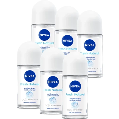 Afbeelding van 6x Nivea Deodorant Roller Fresh Natural 50 ml