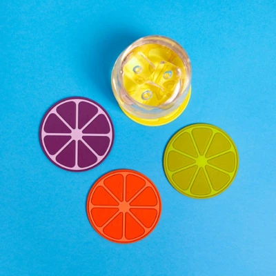 Afbeelding van Balvi onderzetters Fruit party set van 4