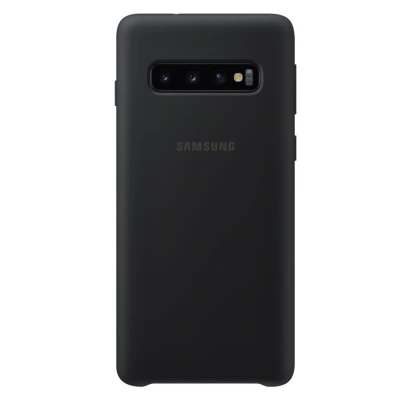 Afbeelding van Samsung silicone cover Galaxy S10 Zwart