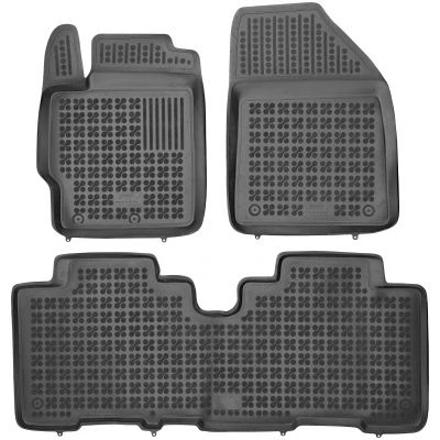 Afbeelding van REZAW PLAST 201420 Vloermatset Rubber voor en achter Zwart TOYOTA: Verso S
