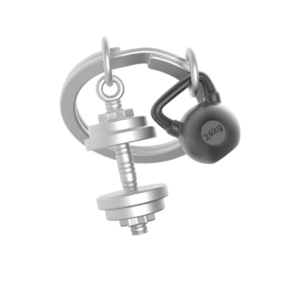 Image de Porte clés Metalmorphose Musculation Gris