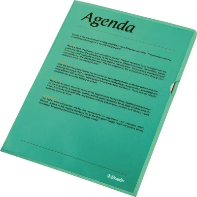 Afbeelding van L map Esselte standaard A4 0.11mm PP groen