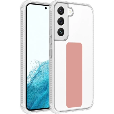 Afbeelding van Cadorabo Hoesje geschikt voor Samsung Galaxy S22 PLUS in ROZE Beschermhoes gemaakt van flexibel TPU silicone Cover Case met houder en standfunctie