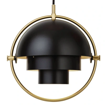 Afbeelding van Gubi hanglamp Lite, Ø 27 cm, messing/zwart