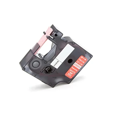 Afbeelding van vhbw Reserveband voor Dymo 1805416 labelprinters, 12 mm, wit op rood, vinyl