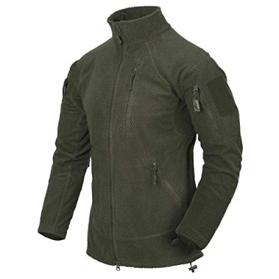 Afbeelding van Helikon Tex Alpha Tactical,Fleecejas, grid fleece, Jack Tex, zwart Heren (1 stuk), Olijfgroen