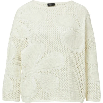 Afbeelding van s.Oliver Black Label IM Loose FIT MIT Floralem Muster Trui, Dames, Maat: 34, Natur