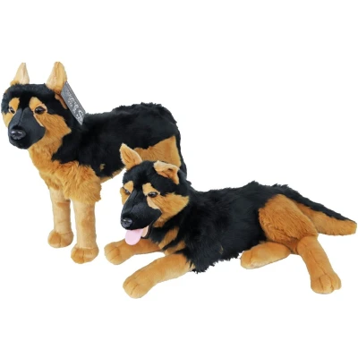 Afbeelding van Boony Natural Decoration pluche duitse herder 53 cm staand Gebr. de Boon