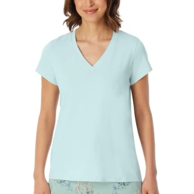 Afbeelding van Schiesser MIX Relax Pyjamashirt, Dames, Maat: XS, Aquarium