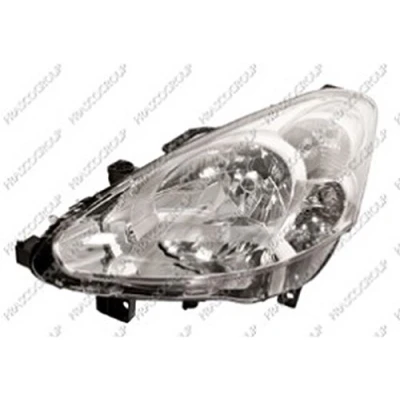 Afbeelding van PRASCO PG9104804 Koplampen Links H4 Met regelmotor voor LWR PEUGEOT: Partner II Van, Tepee, Platform / Chassis