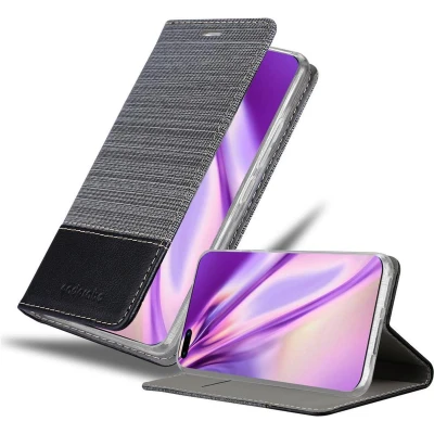Afbeelding van Cadorabo Hoesje geschikt voor Huawei P40 PRO / PRO+ in GRIJS ZWART Beschermhoes met magnetische sluiting, standfunctie en kaartvakje Book Case Cover Etui