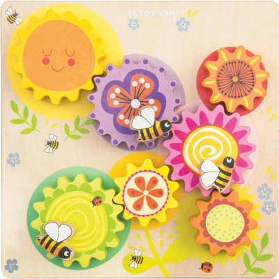Afbeelding van Puzzel Bloemen &amp; tandraderen 7st.