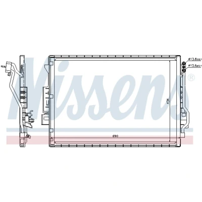 Afbeelding van Nissens Airco condensor 940137