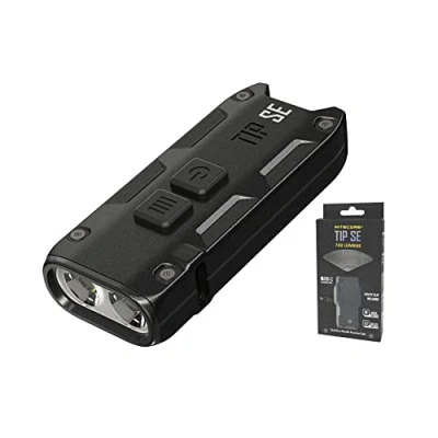 Afbeelding van Nitecore Tip SE mini zaklamp 700 lumen led oplaadbare USB C sleutelhanger waterdicht IP54 met 4 modi, 26 g (zwart)
