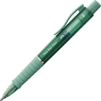 Afbeelding van Faber Castell balpen Poly Ball View groene lelie FC 145754