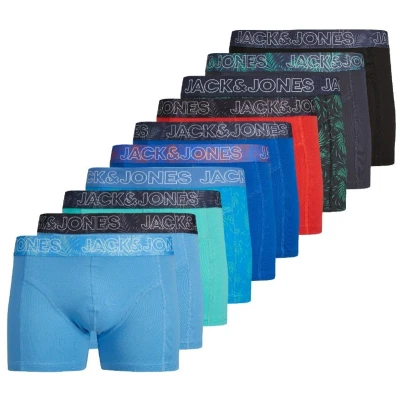 Afbeelding van Jack &amp; Jones heren 10P boxer trunks canvey multi