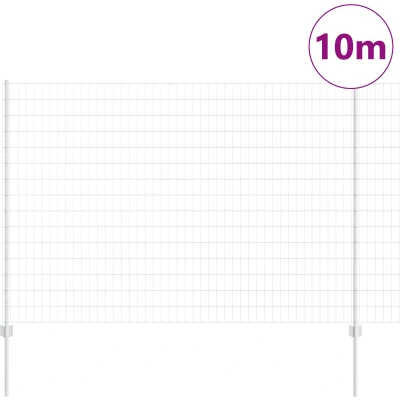 Afbeelding van vidaXL Tuinhek Set van 2 Gegalvaniseerd staal 10 meter