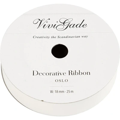 Afbeelding van Vivi Gade Cadeaulint 25 M X 18 Mm Wit