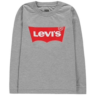 Image de Levi&#039;s Long Sleeve Batwing Tee Garçon, Grey Heather, 14 ans