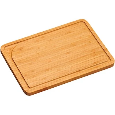 Afbeelding van FSC® Bamboe Houten Snijplank Met Saprand Snij Plank Afm. 33 x 23 1.6 Cm