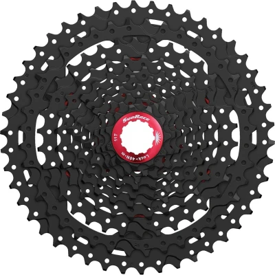 Afbeelding van Cassette 10 speed Sunrace CS MX0 11 36T zwart/rood