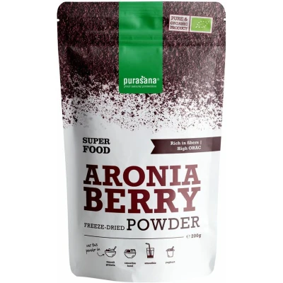 Afbeelding van Purasana Aronia Berry Poeder Biologisch 200 gr