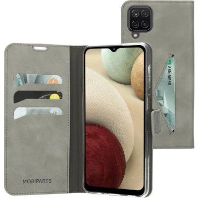 Afbeelding van Mobiparts Classic Wallet Case Samsung Galaxy A12 (2021) Granite Grey