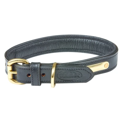 Afbeelding van Weatherbeeta Dog Collar Padded Leather Black S