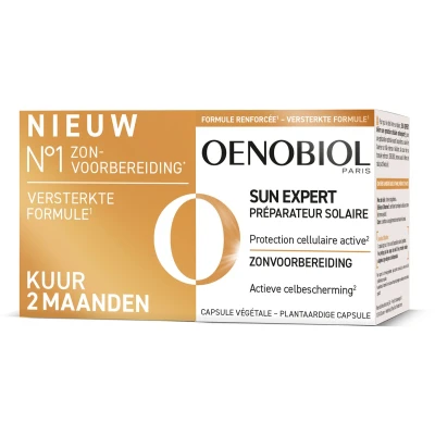 Afbeelding van OENOBIOL Sun Expert 2x30 Bruinings Capsules Bruiningsversneller Bruinen zonder zon caps