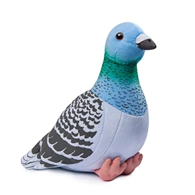 Afbeelding van lilizzhoumax Duif Pluche Dier 23 cm/9 inch, Simulatie Schattig Speelgoed Zachte Poppen Wilde Dieren Cadeau voor Kinderen en Vrienden