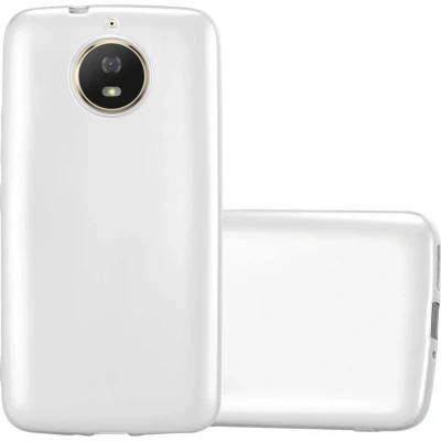 Afbeelding van Cadorabo Hoesje geschikt voor Motorola MOTO G5S in METALLIC ZILVER Beschermhoes gemaakt van flexibel TPU silicone Case Cover