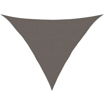 Afbeelding van Zonnezeil 160 g/m² 2,5x2,5x3,5 m HDPE antracietkleurig