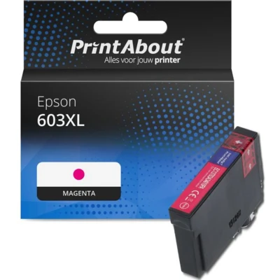 Afbeelding van Huismerk Epson 603XL (C13T03A34010) Inktcartridge Magenta Hoge capaciteit