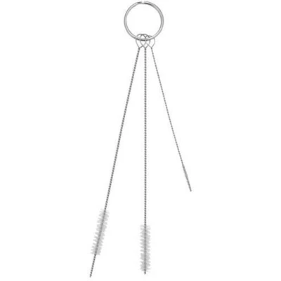 Image de VIKAN 53625 set de brosses tubulaires fines, Ø2, Ø5, Ø6 mm, douces, blanches 5362/5