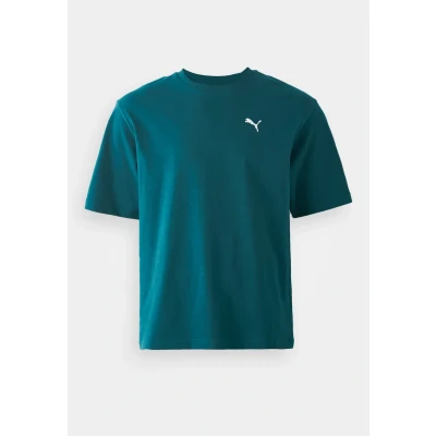 Afbeelding van WARDROBE ESS Boxy T shirt voor Heren, Groen, Maat L PUMA