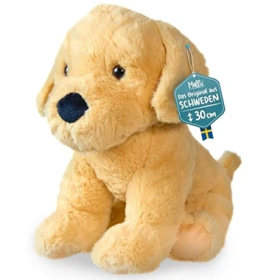Afbeelding van Mollis Molli Toys Hondenknuffel, 30 cm, pluche ontwikkeld in Zweden (Golden Retriever)