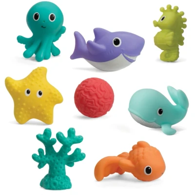Afbeelding van Infantino Badspeeltjes Bath Squirters (8 Stuks) Maat 0 1jaar