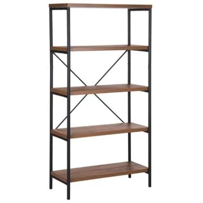 Afbeelding van Beliani BRISBANE L Boekenkast Donkere houtkleur MDF