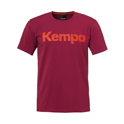 Afbeelding van Kempa grafisch t shirt heren, Donker rood